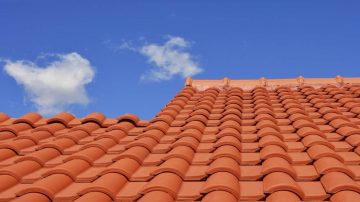 Terracotta tiled roofs in Cambridgeshire